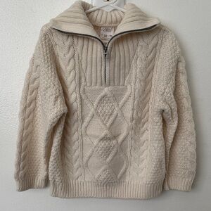 Zara toddler boys zip neck sweater